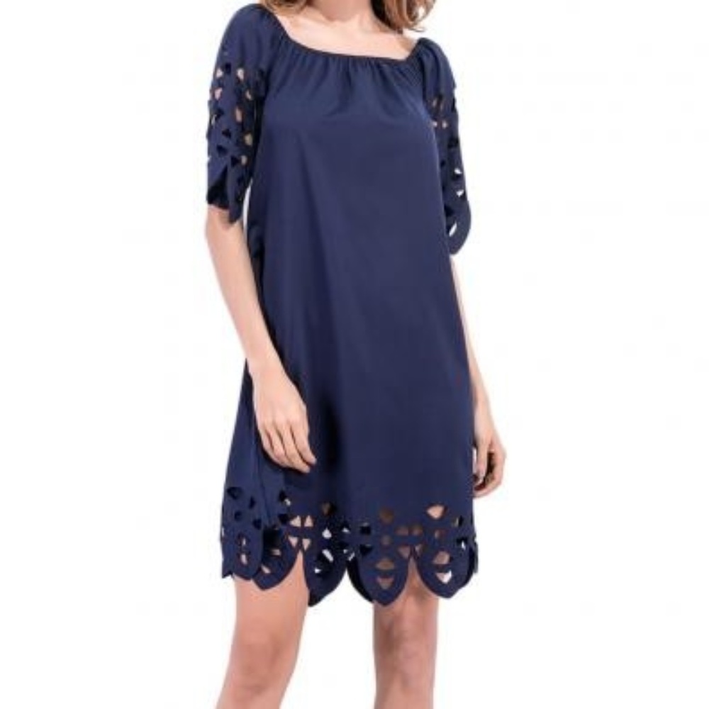 Navy Blue Shift Dress